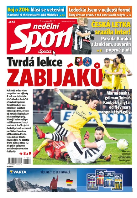 Nedělní Sport - 17.12.2017