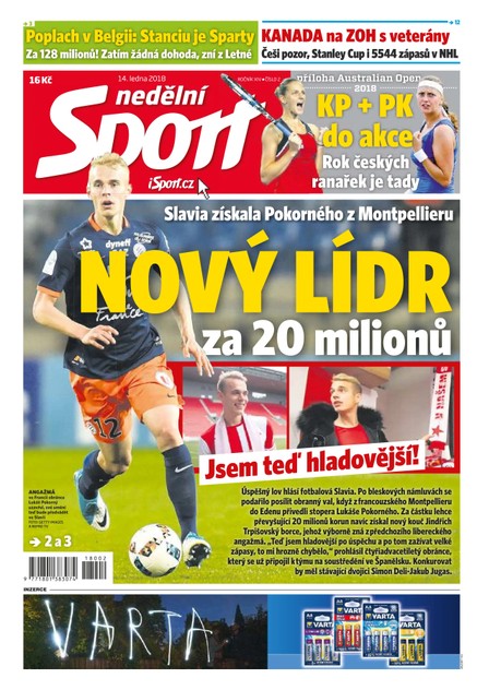 Nedělní Sport - 14.1.2018