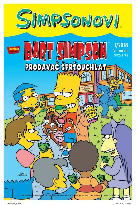 Bart Simpson 1/2018: Prodavač šprťouchlat