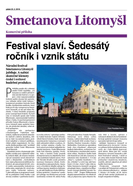 MF DNES extra Vysočina - 23.2.2018