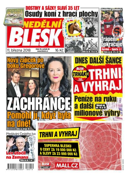 Nedělní Blesk - 11.3.2018