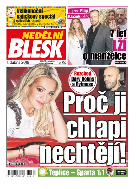 Nedělní Blesk - 1.4.2018
