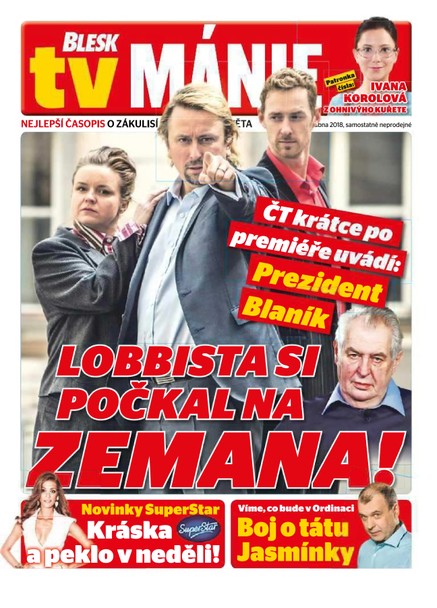 Blesk Tv manie - 7.4.2018