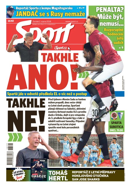 Sport - 2.8.2018