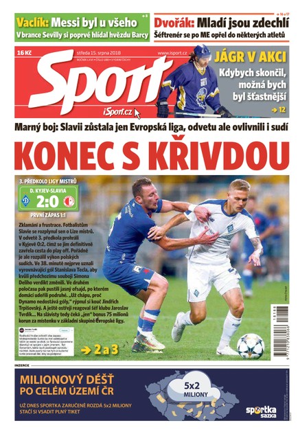 Sport - 15.8.2018