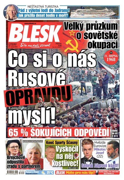 Blesk - 21.8.2018