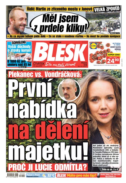 Blesk - 23.8.2018