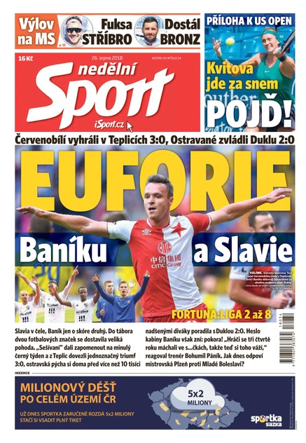 Nedělní Sport - 26.8.2018