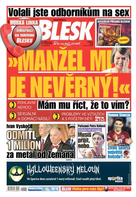 Blesk - 31.10.2018