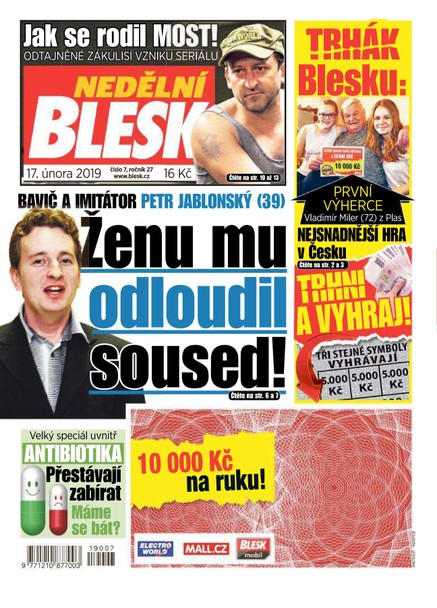 Nedělní Blesk - 17.2.2019