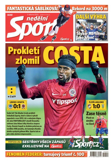 Nedělní Sport - 3.3.2019