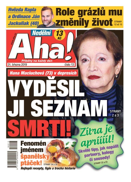 Nedělní AHA! - 31.3.2019