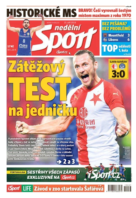 Nedělní Sport - 15.9.2019