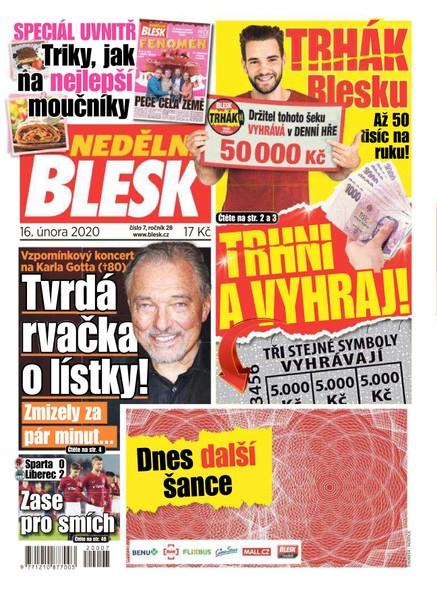 Nedělní Blesk - 16.2.2020