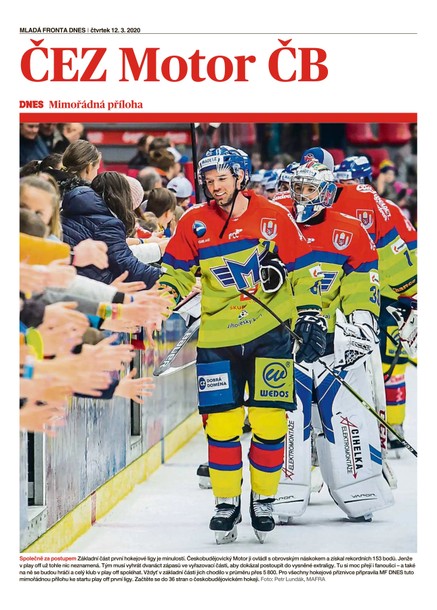 MF DNES Jižní Čechy extra - 12.3.2020