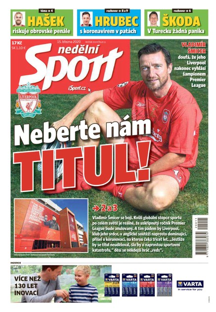 Nedělní Sport - 15.3.2020