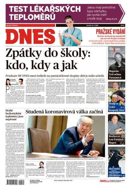 MF DNES - 16.4.2020