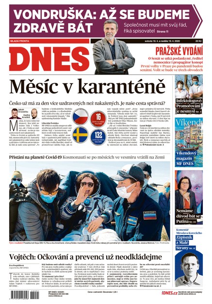 MF DNES - 18.4.2020