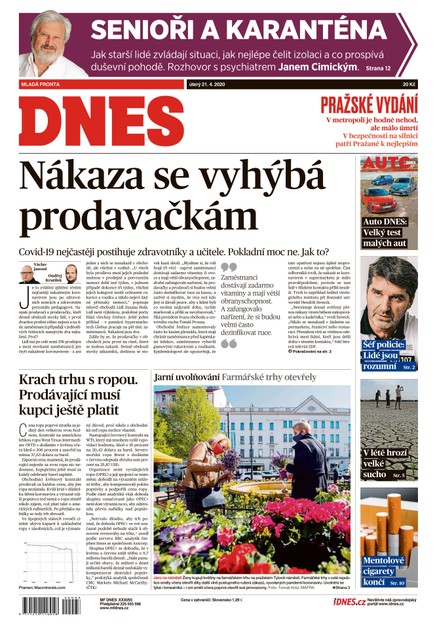 MF DNES - 21.4.2020