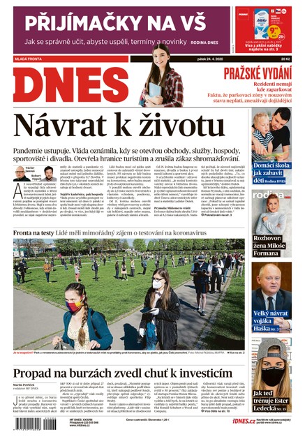 MF DNES - 24.4.2020