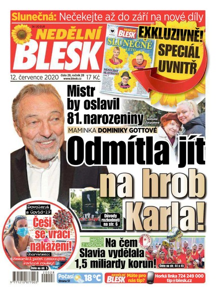Nedělní Blesk - 12.7.2020