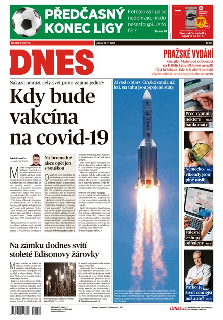MF DNES - 24.7.2020