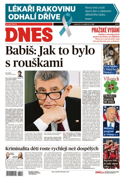 MF DNES - 22.8.2020