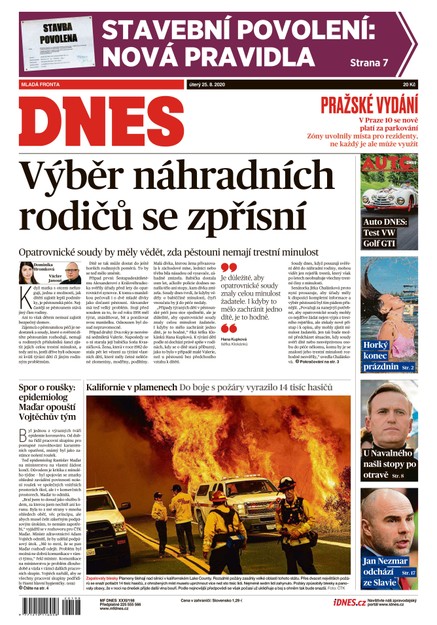 MF DNES - 25.8.2020