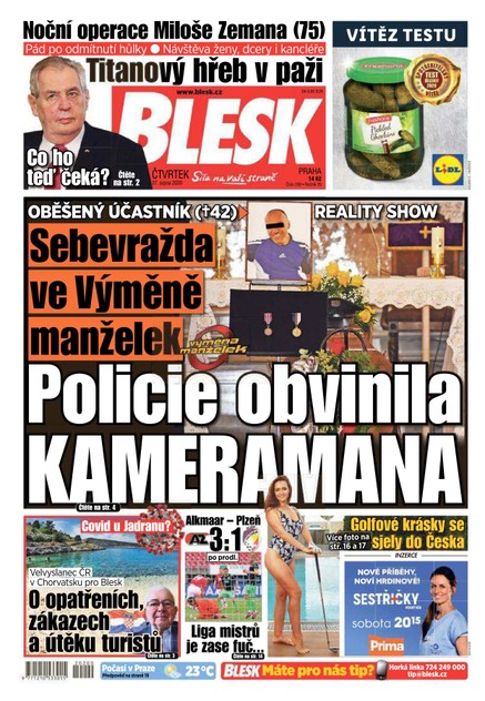 Blesk - 27.8.2020