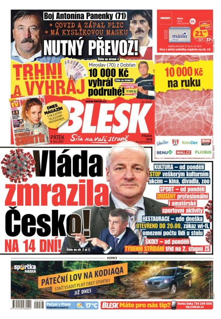 Blesk - 9.10.2020