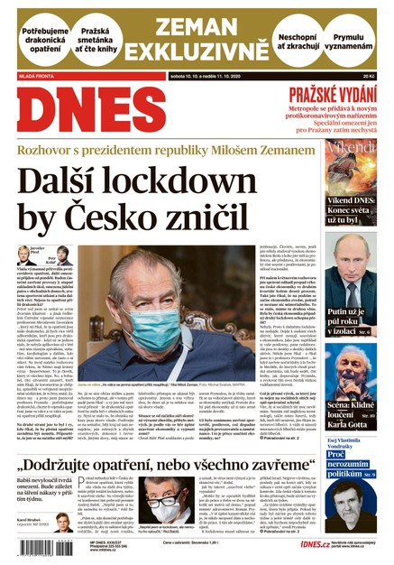 MF DNES - 10.10.2020