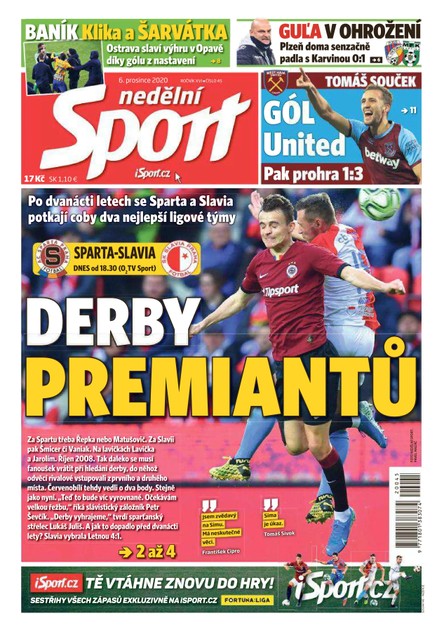 Nedělní Sport - 6.12.2020