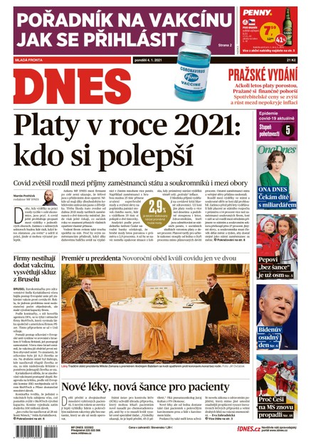 MF DNES - 4.1.2021