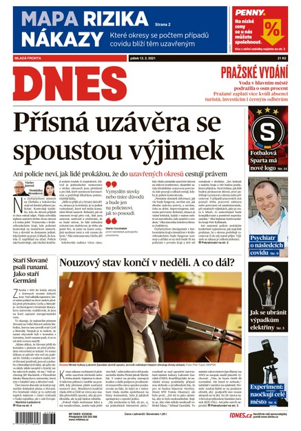 MF DNES - 12.2.2021