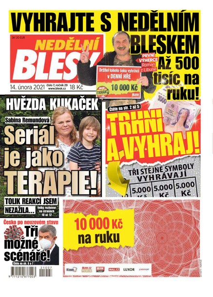 Nedělní Blesk - 14.2.2021