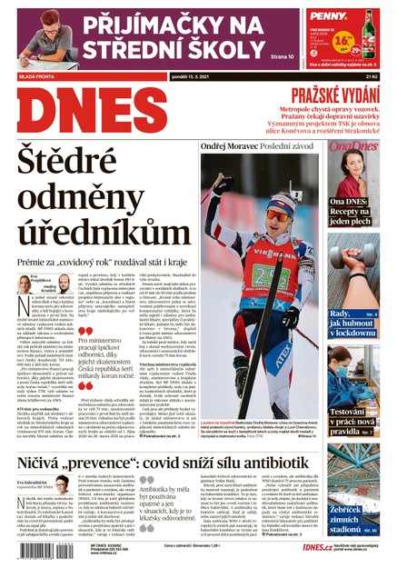 MF DNES - 15.3.2021