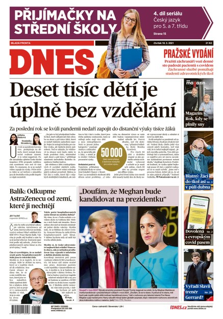 MF DNES - 18.3.2021