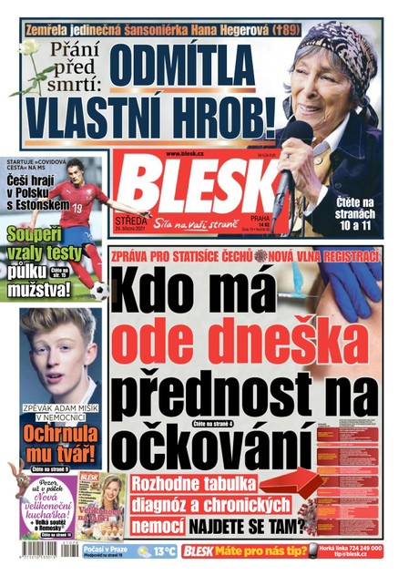 Blesk - 24.3.2021