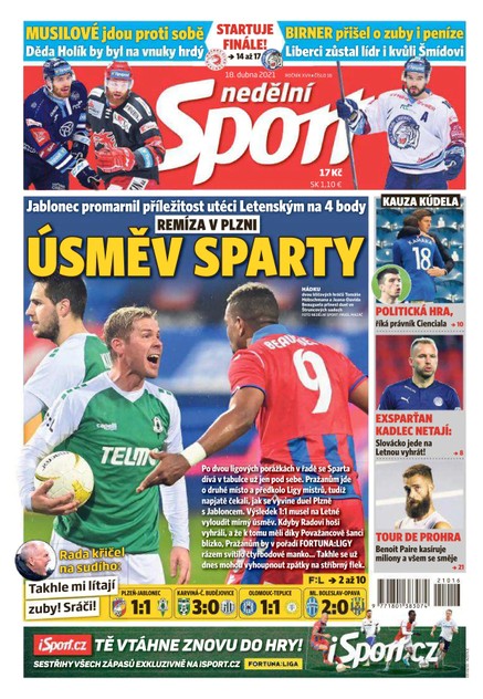 Nedělní Sport - 18.4.2021