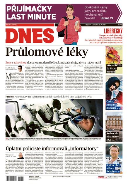 MF DNES Liberecký - 24.4.2021