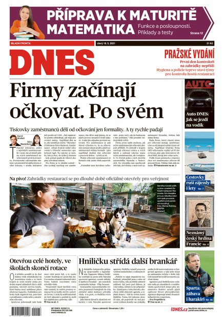 MF DNES - 18.5.2021