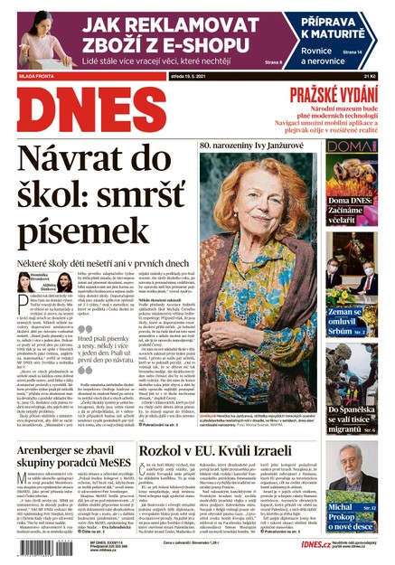 MF DNES - 19.5.2021