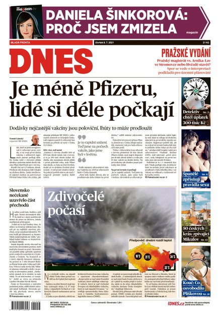 MF DNES - 8.7.2021