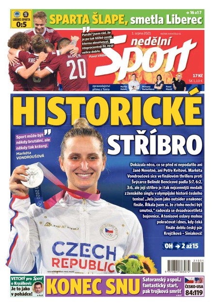 Nedělní Sport - 1.8.2021