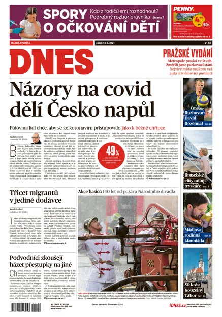 MF DNES - 13.8.2021