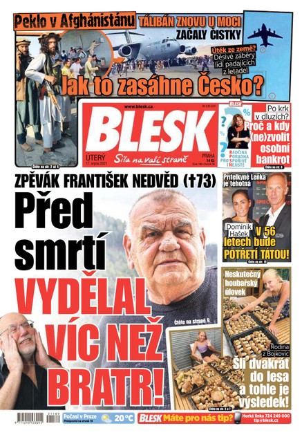 Blesk - 17.8.2021