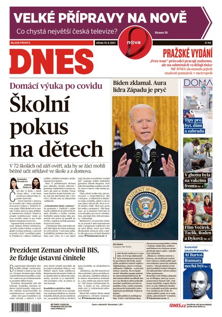 MF DNES - 18.8.2021