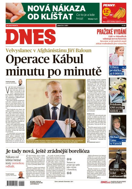 MF DNES - 20.8.2021
