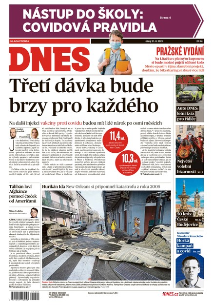 MF DNES - 31.8.2021