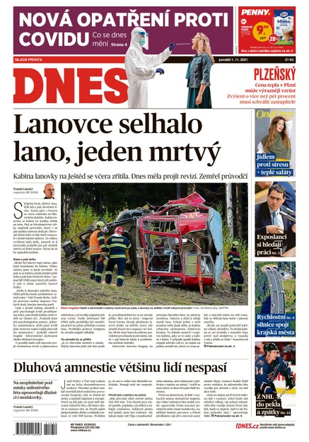 MF DNES Plzeňský - 1.11.2021